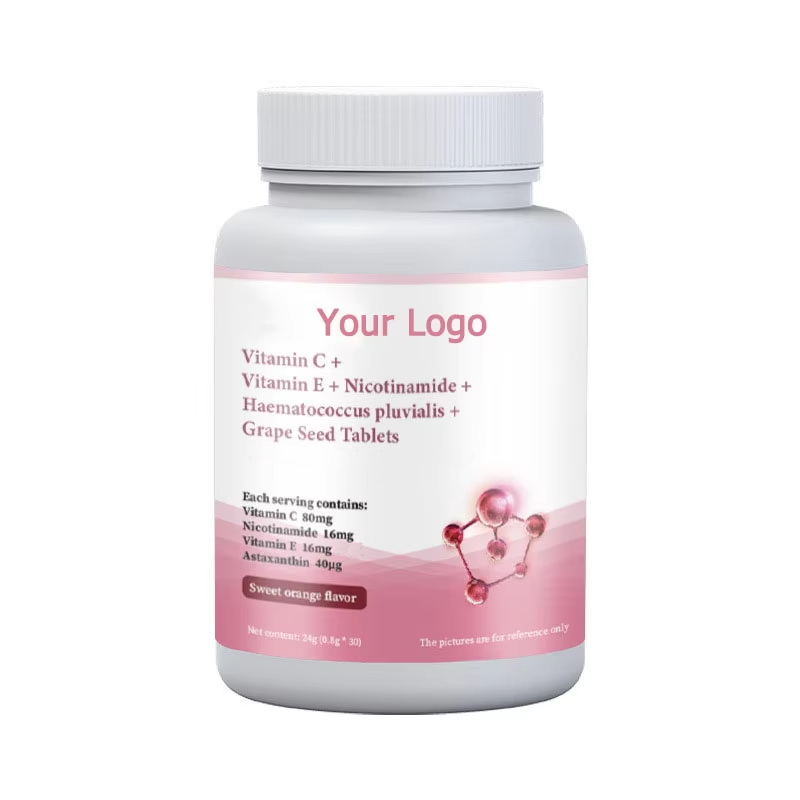 OEM Vitamin C Tablets Vitamin C Vitamin E Nicotinamide Grape Seed Tablets