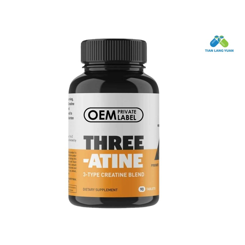 OEM/ODM Three Types Creatine Monohydrate Tablets Blend 90 Tablets Strengthen Muscle Support Energy Recovery Pills