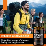 OEM Package Health Support Vitamin K2+D3 Drops Supplements Formulated with Coconut Oil Immunity Support Private Labels