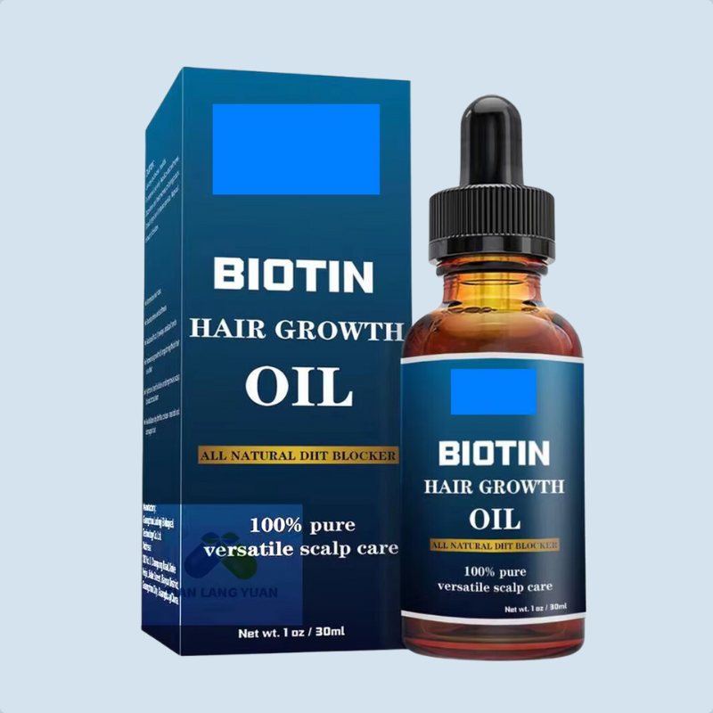 OEM Biotin Hair Growth Oil 30ML Benefits Most Types of Hair Healthy Supplement for Hair Strengthen and Best Growth Care