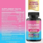 Private Label Package Collagen Capsules Nutrition Support 14 in 1 Supplement for Skin Joint Hair and Nail with Grape Seed