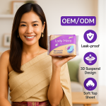 卫生巾生产商 - 可定制清凉薄荷卫生巾