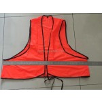 安全背心工厂 - 库存橙色PVC安全背心