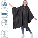 雨披工厂 - BSCI工厂通用黑色定制