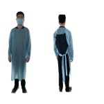 一次性防护服工厂 - EN13795蓝色CPE防护服