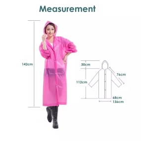 Rain Poncho Manufacturer - OEM PEVA Reusable Rain Poncho