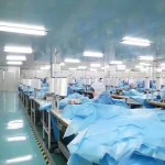 一次性防护服工厂 - EN13795蓝色CPE防护服