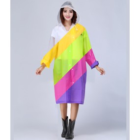Rain Poncho Factory - Women Outdoor Polyester PEVA Long