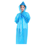 Rain Poncho Manufacturer - Reusable EVA Hooded Long Clear
