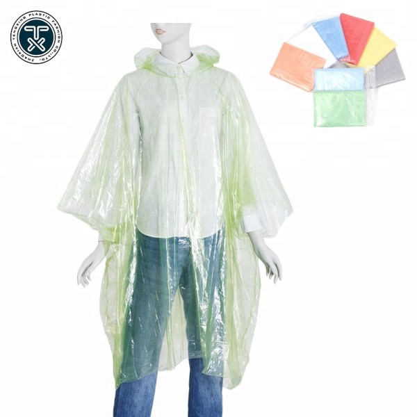 Rain Poncho Factory - Disposable PE Hooded Raincoat
