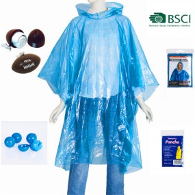 Rain Poncho Factory - Waterproof Colorful PE Poncho