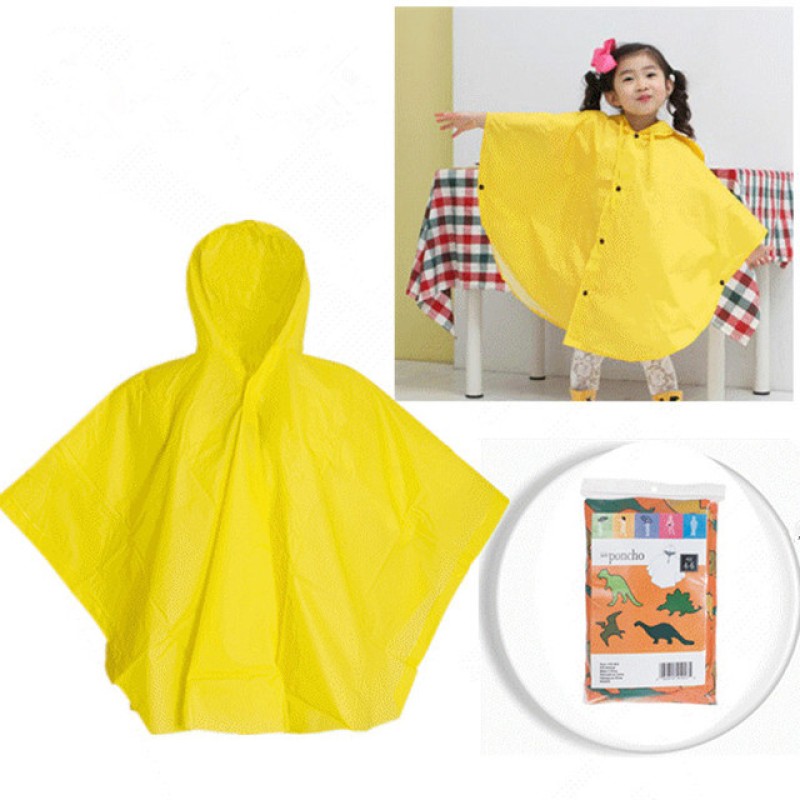 Rain Poncho Manufacturer - OEM PVC Children Poncho Logo