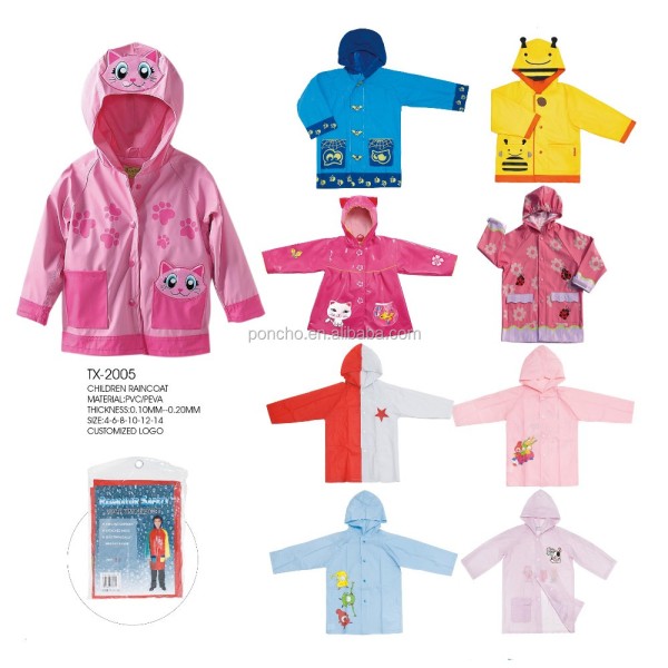 Rain Poncho Manufacturer - Custom Kids Waterproof PVC