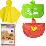Rain Poncho Manufacturer - OEM PVC Children Poncho Logo
