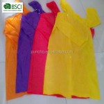 雨披工厂 - PVC长款纽扣抽绳