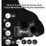 Natural Shilajit Pure Resin Fulvic Acid, 85+ Trace Minerals, Organic Ayurvedic Shilajit Pure Himalayan Organic Shilajit Resin