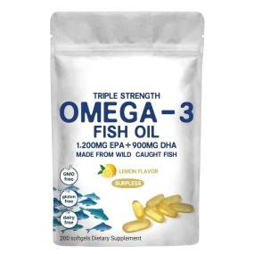 Private Label Natural Pure Omega-3 Fish Oil Softgels Supplements for Heart Brain Joints Health Support
