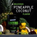 Organic Greens Super Food Coconut Powder for Healthy Green Juice Keto Friendly With Spirulina