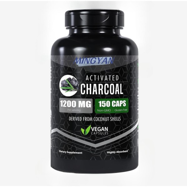 ODM/EDM Activated Coconut Charcoal Capsules Promotes Detoxification & Waste Elimination