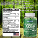 Private Label Natural Chlorophyll Gummies High Potency for Skin Health and Immune Support