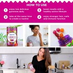 Private Label Immune Support Vitamins Vegan Multivitamin Gummies for Strong Hair Nail Growth Skin Healthy