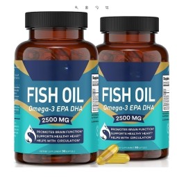 Omega 3 Fish Oil Softgels Support Brain Eye HealthSupports Heart Brain & Immunity