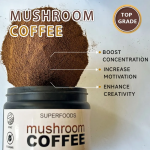 Herbal Mushroom Powder Hericium Erinaceus Cordyceps Grifola Frondosa Chaga Reishi Ganoderma Mushroom Coffee