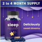 OEM Customized Organic Melatonin Gummies with Vitamins for Sleep Vegan Gummies Sugar Free