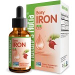 Iron Vitamin Drops Organic Liquid Iron Drops for Adults With MCT Oil Free Blood Builder