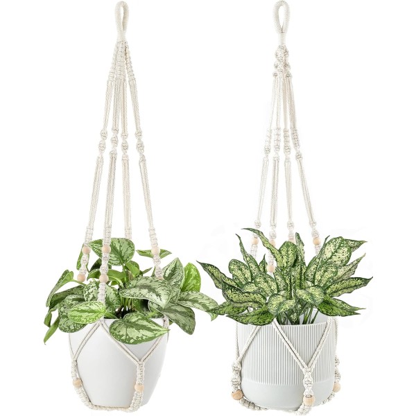 Plant Hanger Manufacturer - Wood Beads Macrame Holder