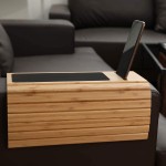 沙发托盘生产厂家 - 竹制扶手保护杯架