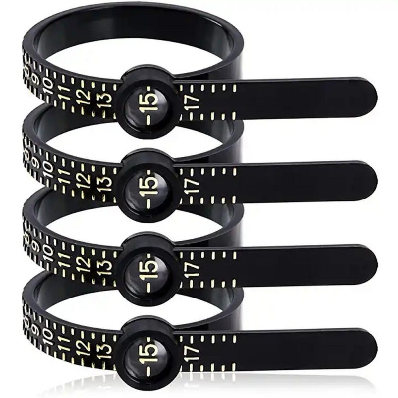 戒指尺码器工厂 - 塑料1-17指环测试仪