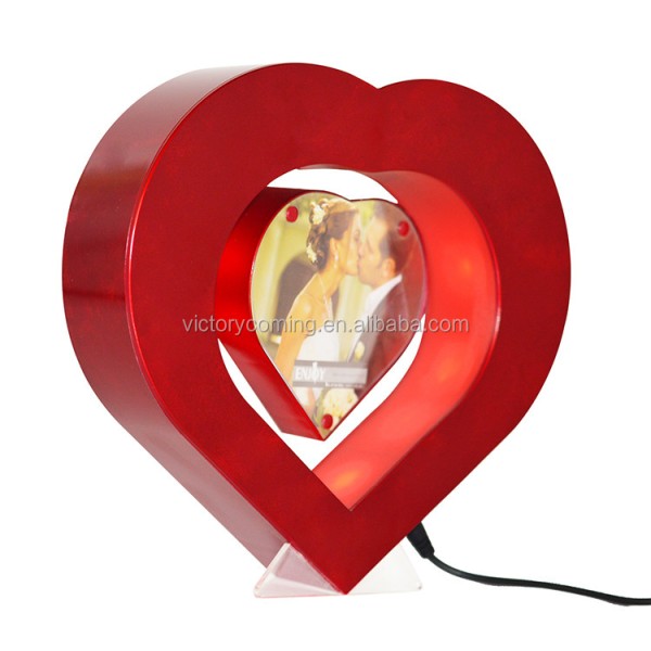 心形相框生产厂家 - 磁悬浮红色礼物