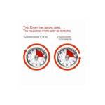 厨房计时器供应商 - 磁性机械倒计时红色