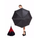 雨伞生产厂家 - 反向折叠LED防风