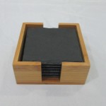 杯垫工厂 - 定制方形石板竹架