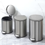 Trash Can Supplier - 12L Stainless Steel Pedal Bin