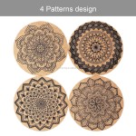 软木杯垫生产厂家 - 吸收性可重复使用16件套