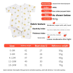 Baby Jumpsuit Manufacturer - OEM Custom Jacquard Short Sleeve Pajamas