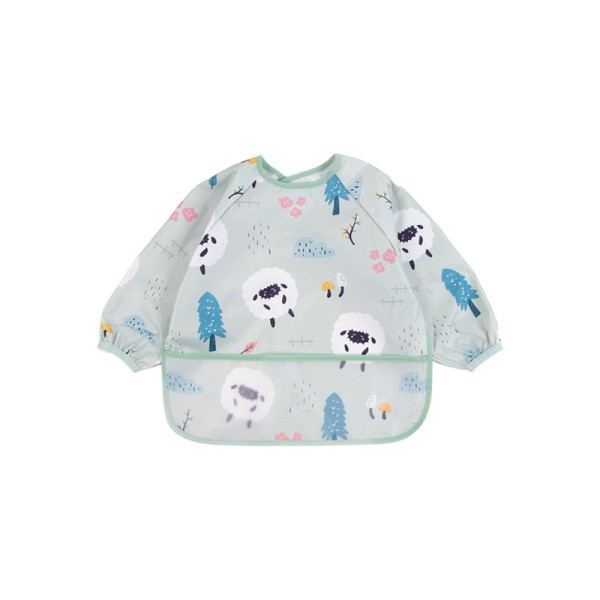 婴儿罩衣工厂 - 可定制卡通印花长袖罩衣