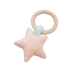 婴儿玩具工厂 - 可定制天然木环安抚玩具