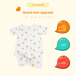 Baby Jumpsuit Manufacturer - OEM Custom Jacquard Short Sleeve Pajamas