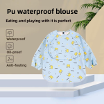 婴儿围裙工厂 - 可定制防水PU喂养围裙