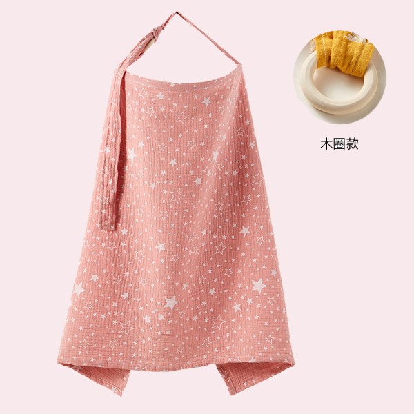 纱布罩工厂 - 棉质硬圈哺乳围裙