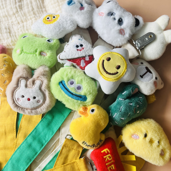 奶嘴夹供应商 - 100%棉面料安抚夹