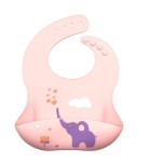 硅胶围兜供应商 - 2套无BPA柔软耐用