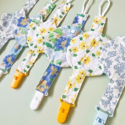 Pacifier Clip Manufacturer - Colorful Fabric Safe Cotton