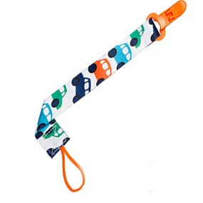 Pacifier Clip Supplier - Lovely Pink Chevron Ribbon