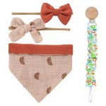 Baby Set Supplier - Pacifier Clip Headband Bib