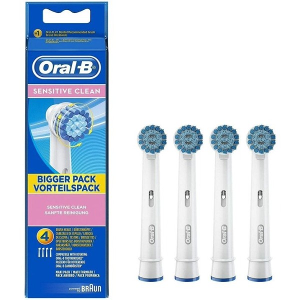 Toothbrush Heads Supplier - Oral-B Sensitive Clean 4 Count